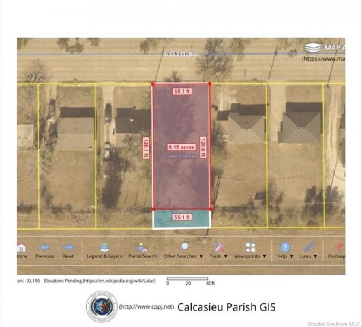 Picture of Residential Land For Sale in Lake Charles, Louisiana, United States