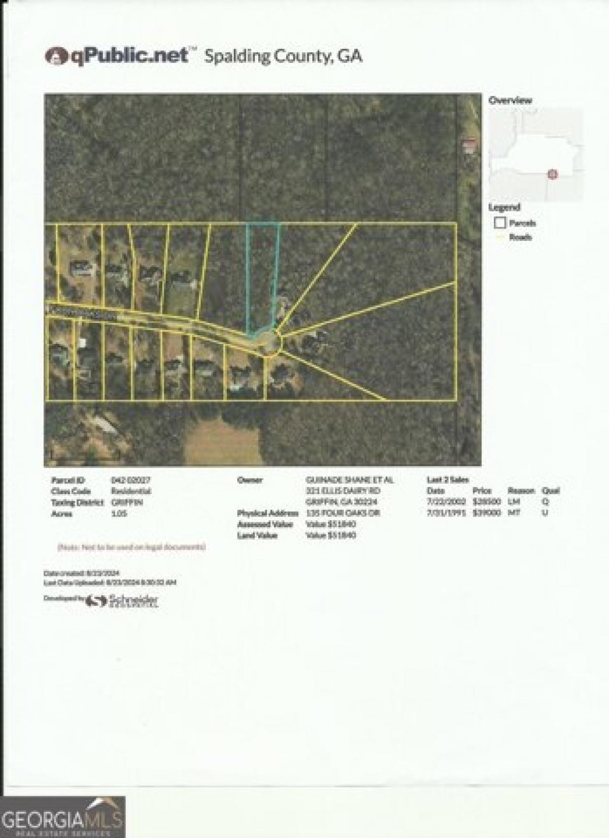 Picture of Residential Land For Sale in Griffin, Georgia, United States