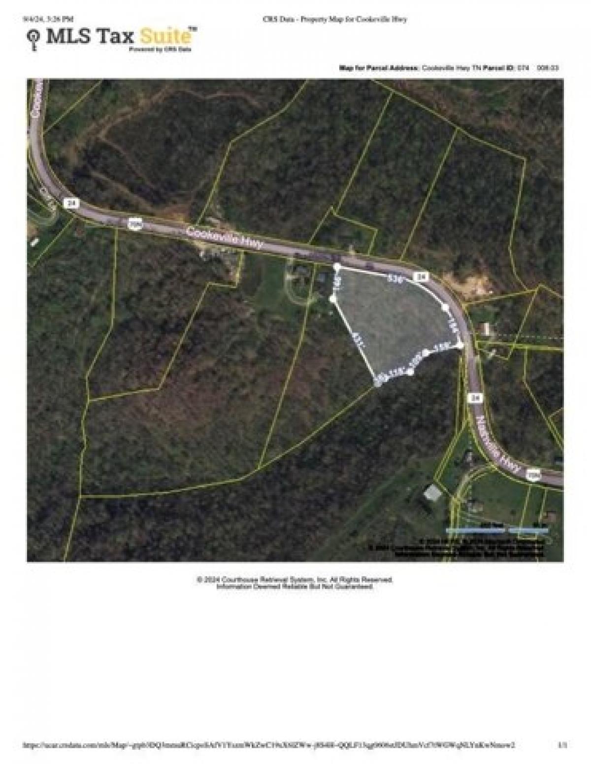 Picture of Residential Land For Sale in Buffalo Valley, Tennessee, United States