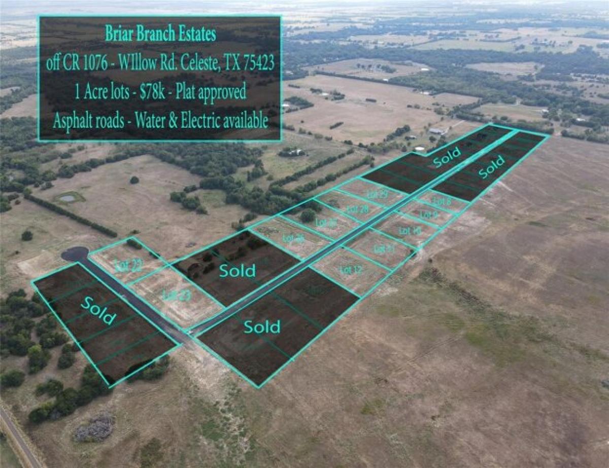 Picture of Residential Land For Sale in Celeste, Texas, United States