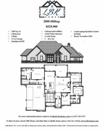 Home For Sale in Springtown, Texas