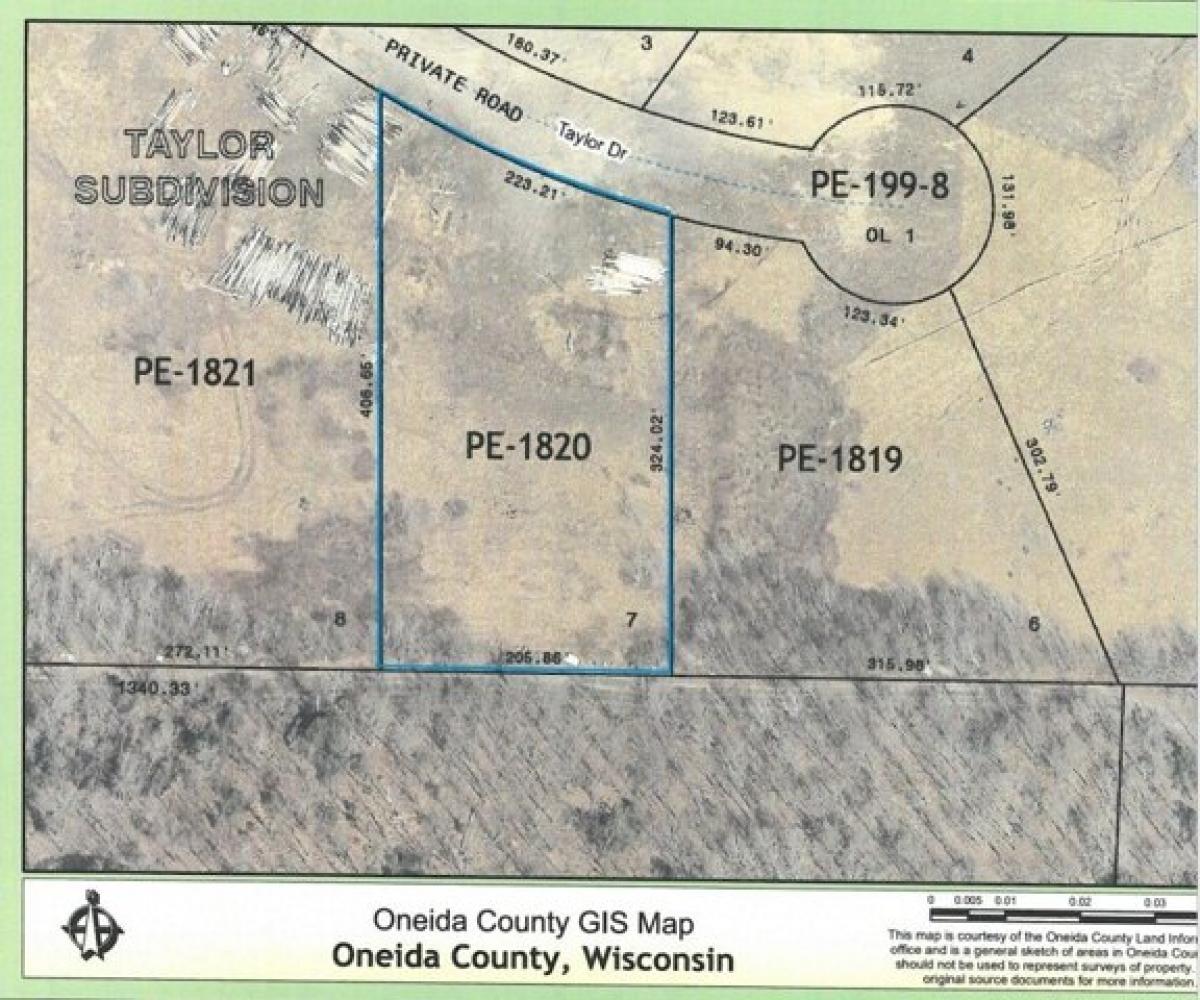 Picture of Residential Land For Sale in Rhinelander, Wisconsin, United States