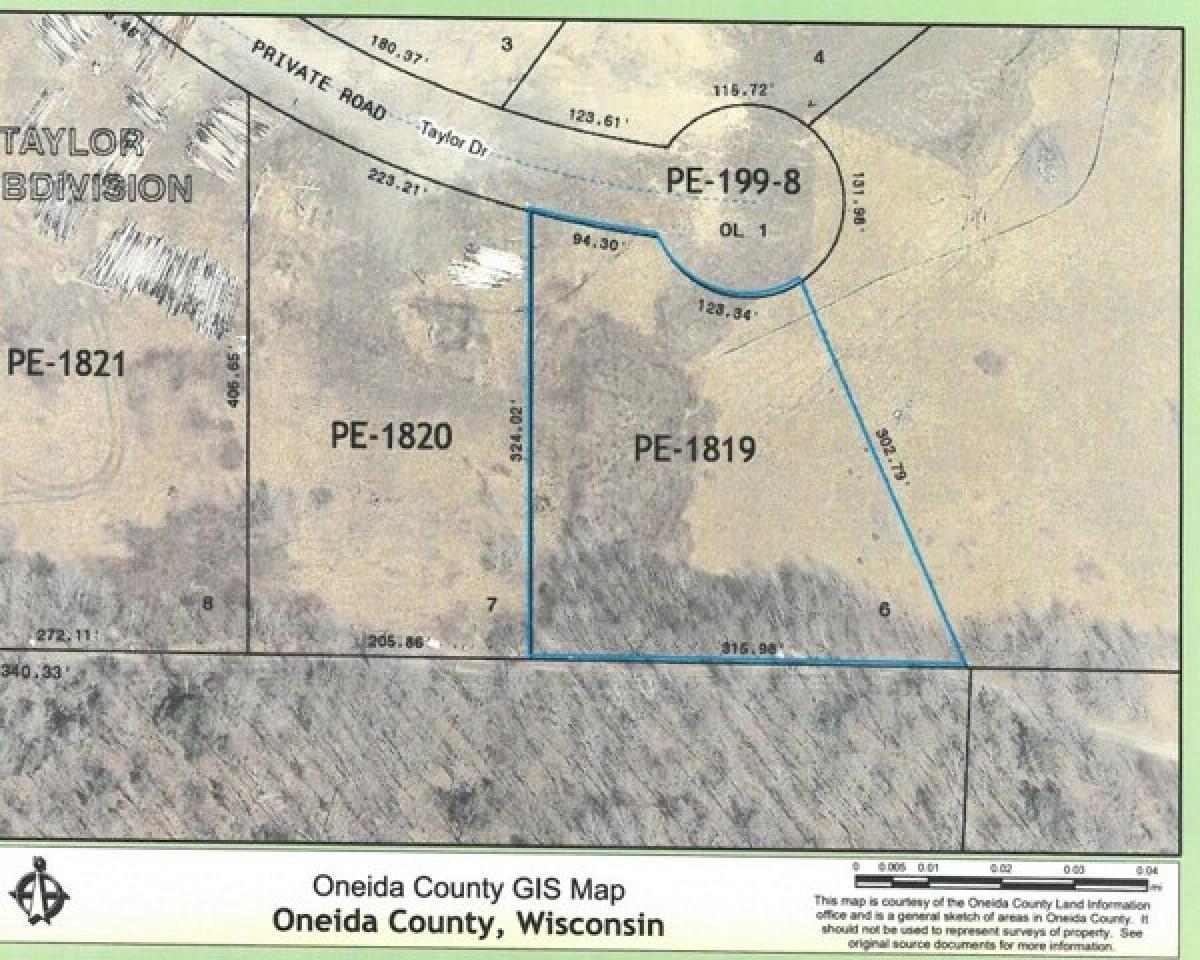 Picture of Residential Land For Sale in Rhinelander, Wisconsin, United States