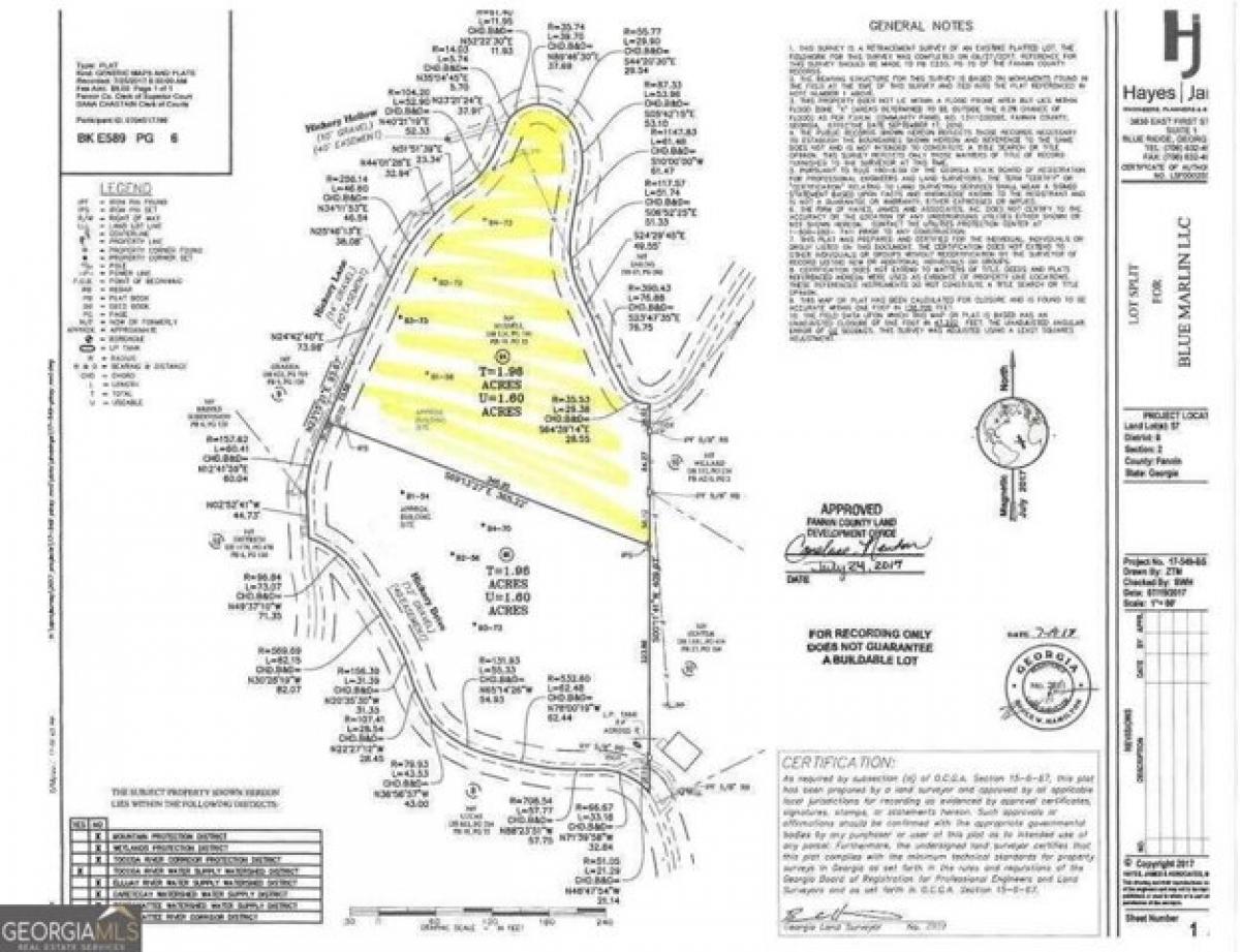 Picture of Residential Land For Sale in Mineral Bluff, Georgia, United States