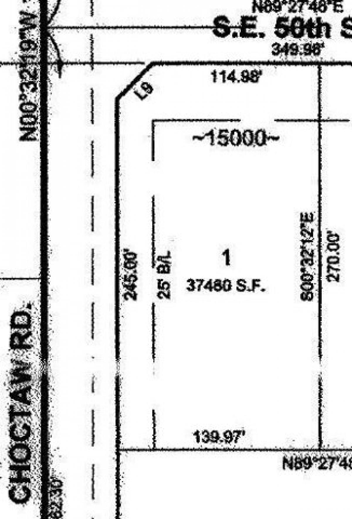 Picture of Residential Land For Sale in Choctaw, Oklahoma, United States