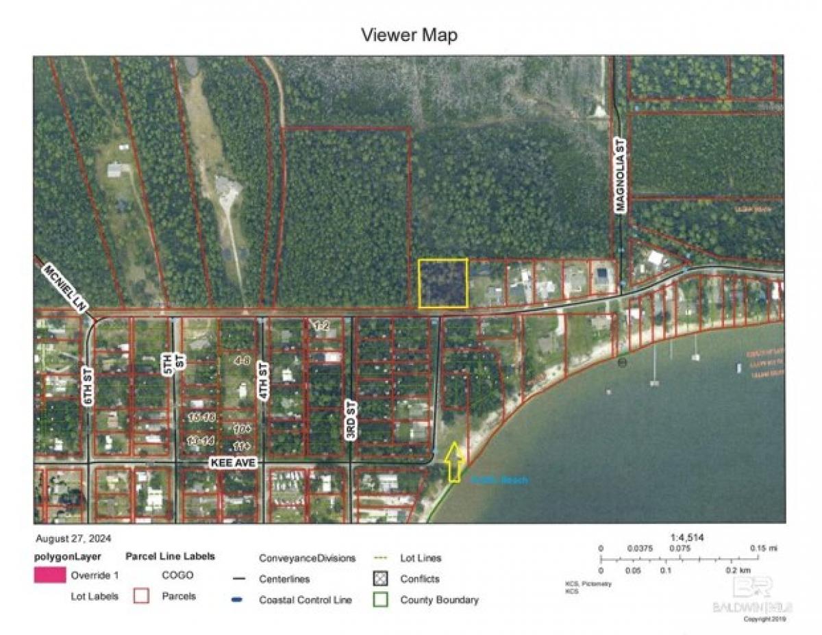 Picture of Residential Land For Sale in Lillian, Alabama, United States