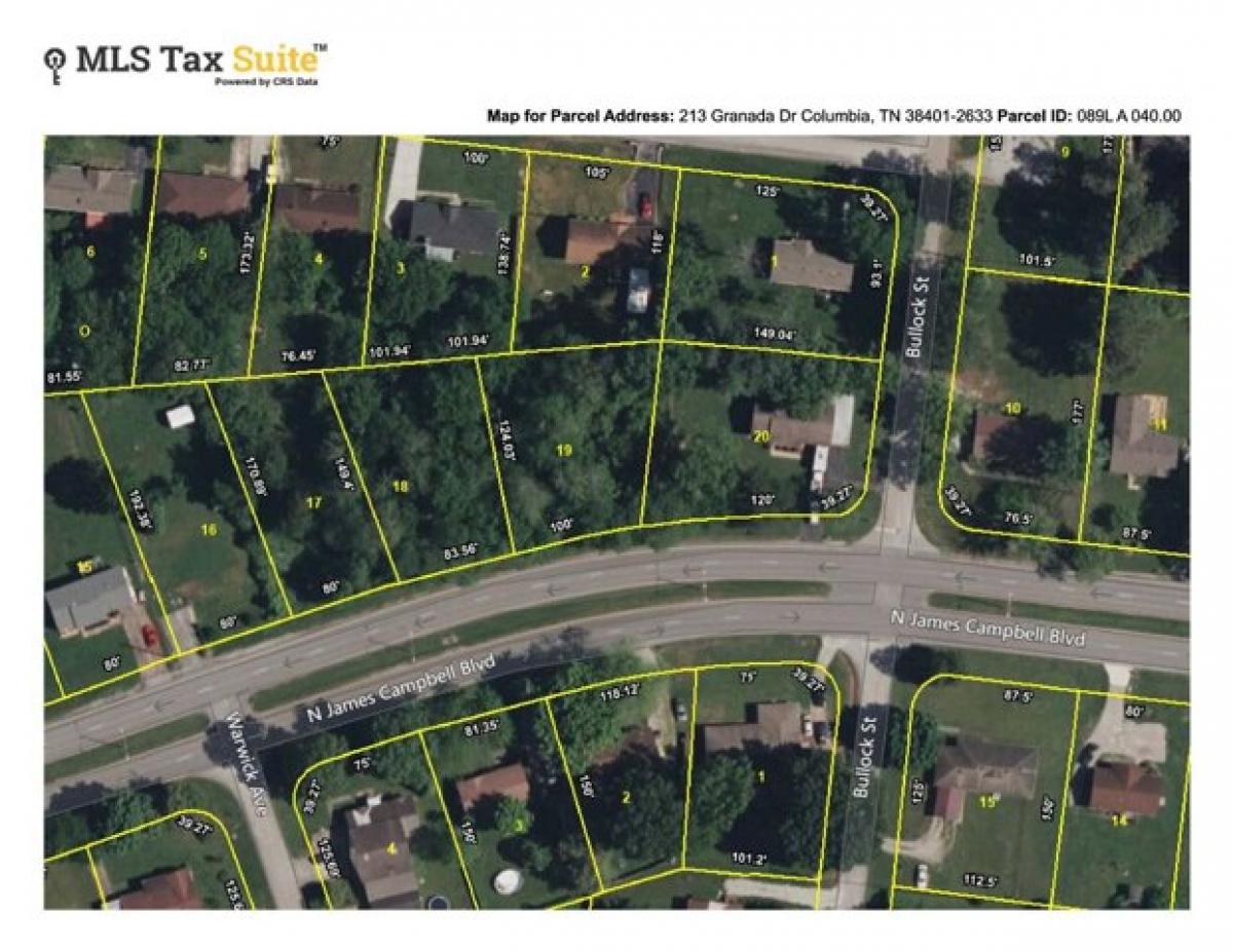 Picture of Residential Land For Sale in Columbia, Tennessee, United States