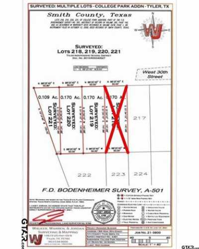 Residential Land For Sale in Tyler, Texas