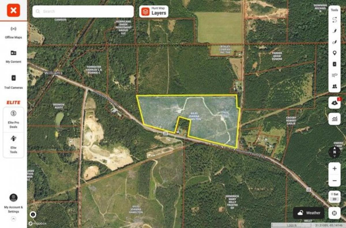 Picture of Residential Land For Sale in Columbia, Alabama, United States