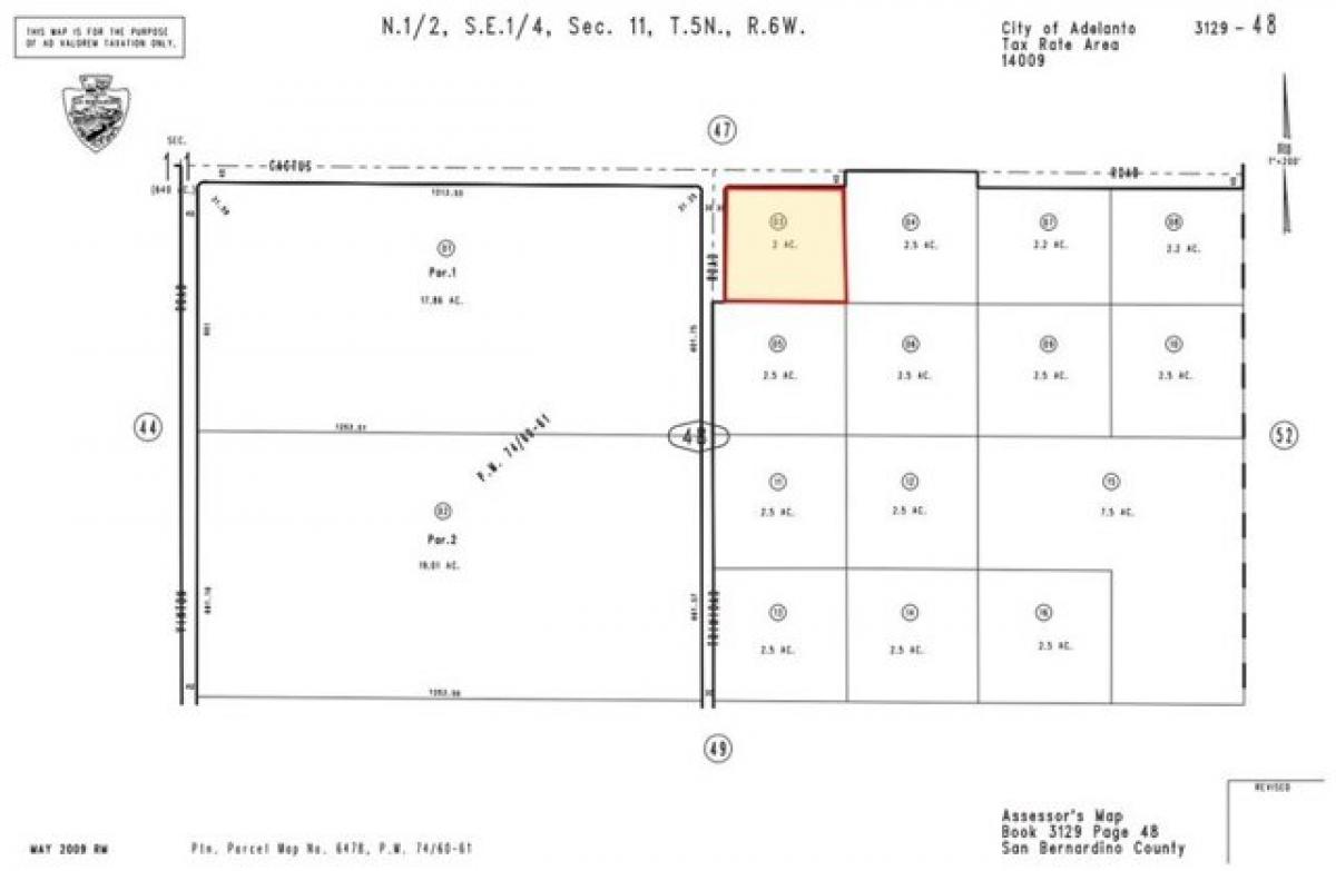 Picture of Residential Land For Sale in Adelanto, California, United States