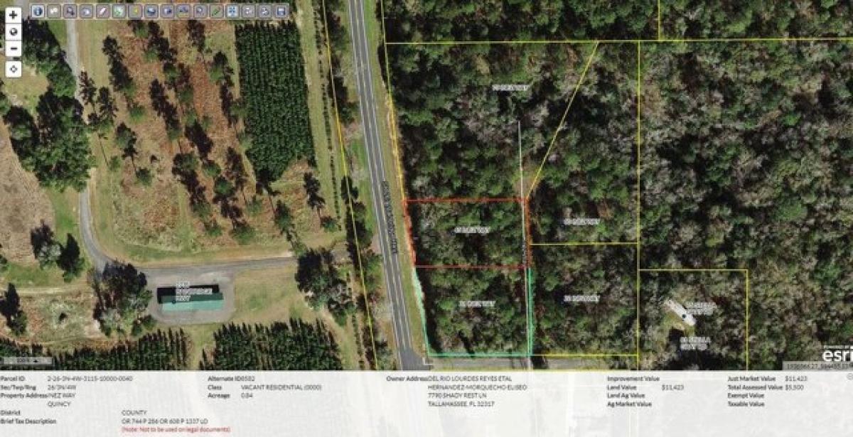 Picture of Residential Land For Sale in Quincy, Florida, United States