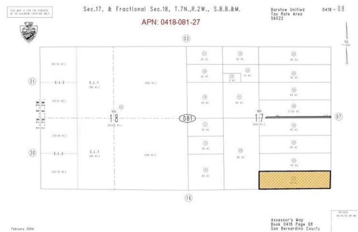 Picture of Residential Land For Sale in Apple Valley, California, United States