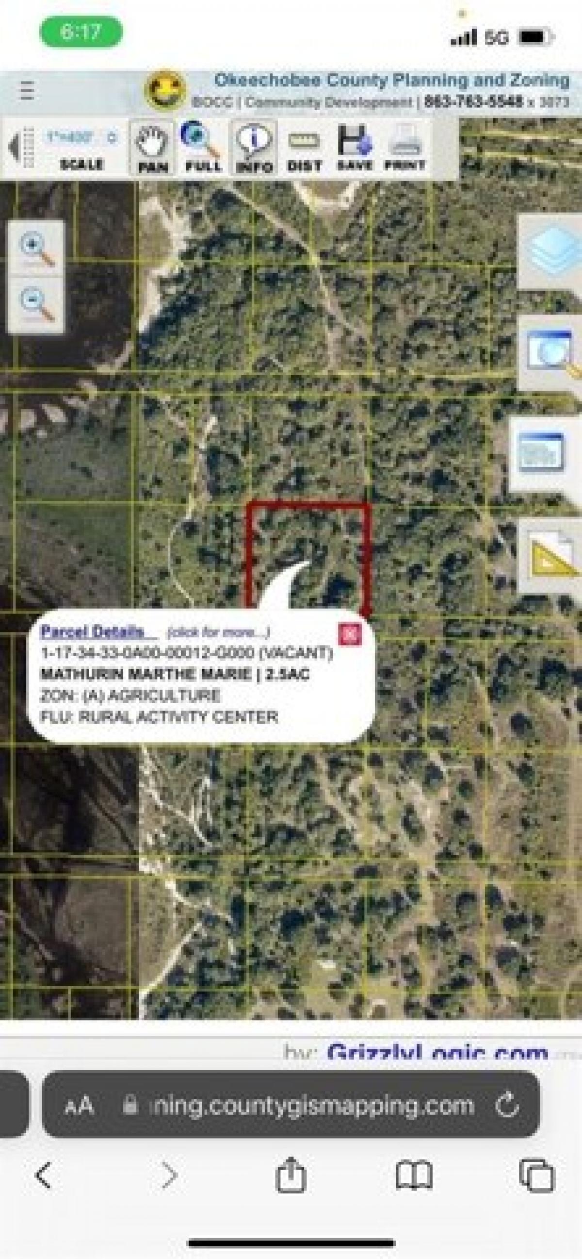 Picture of Residential Land For Sale in Okeechobee, Florida, United States