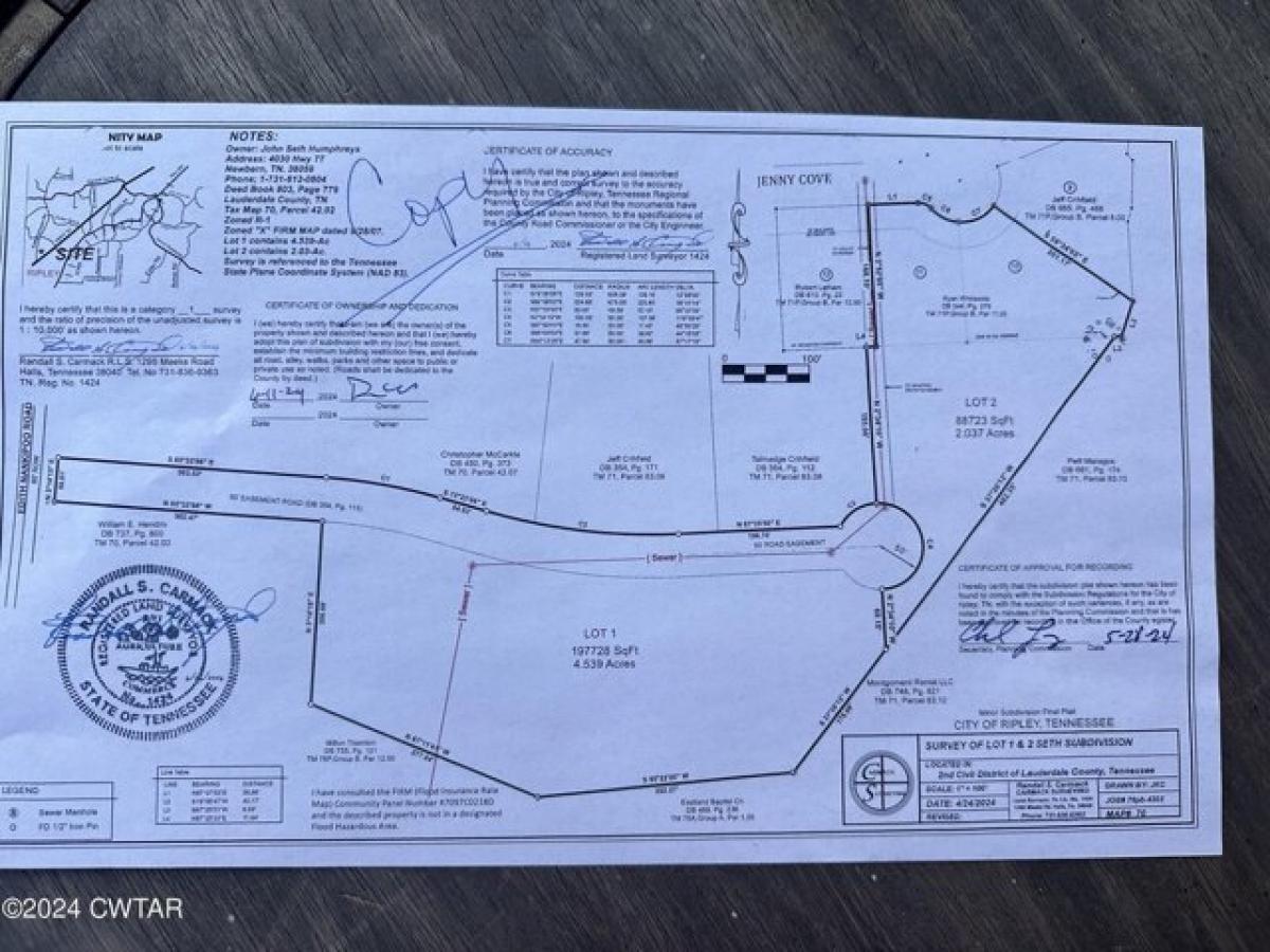 Picture of Residential Land For Sale in Ripley, Tennessee, United States