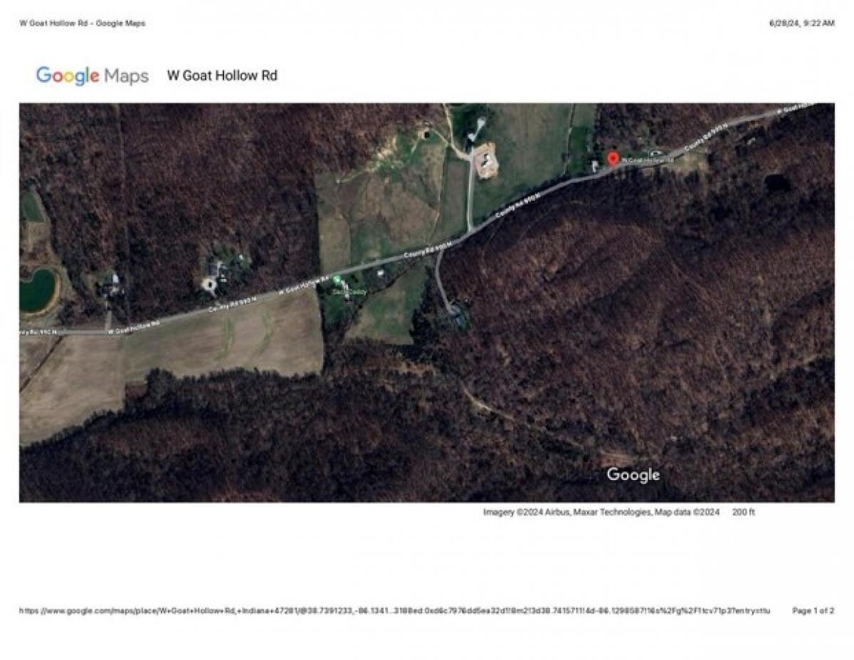 Picture of Residential Land For Sale in Vallonia, Indiana, United States