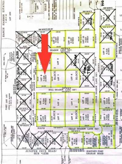 Residential Land For Sale in Whitney, Texas