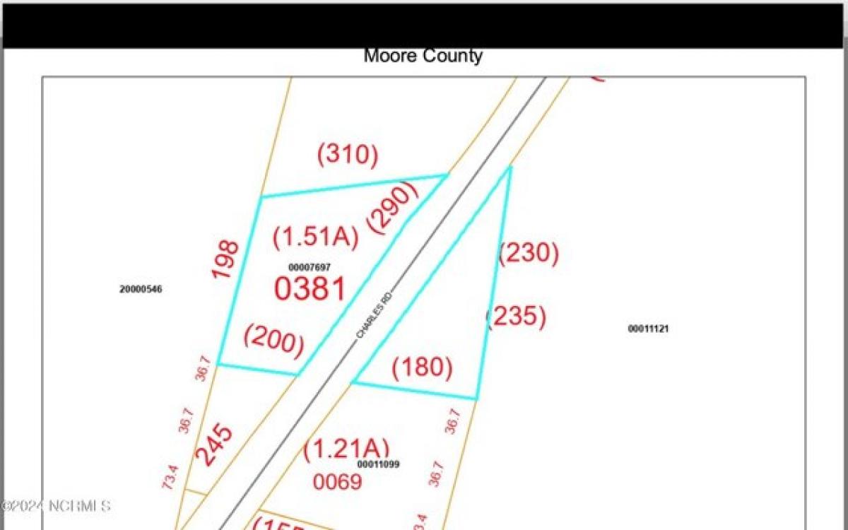 Picture of Residential Land For Sale in Eagle Springs, North Carolina, United States