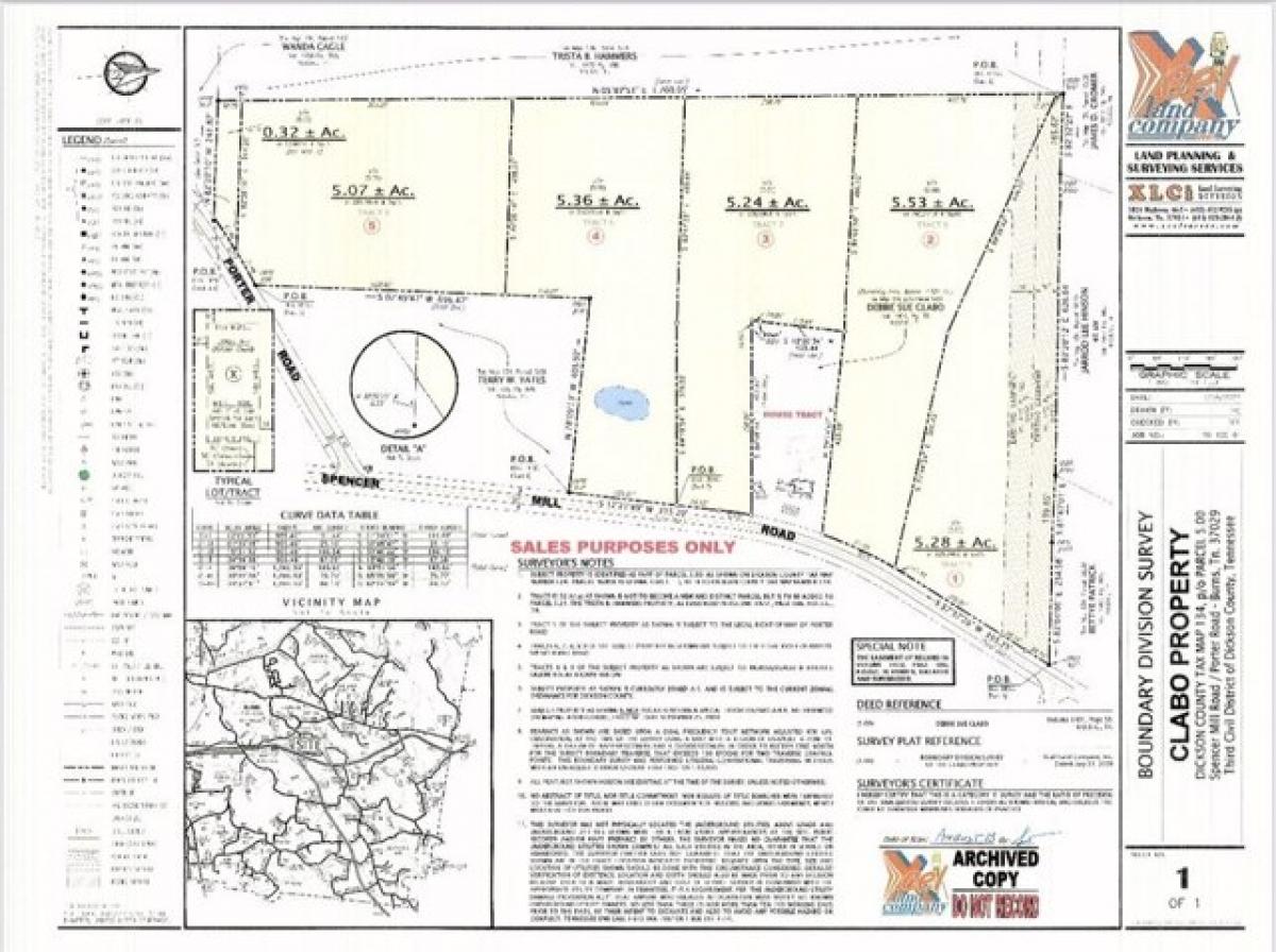 Picture of Residential Land For Sale in Burns, Tennessee, United States