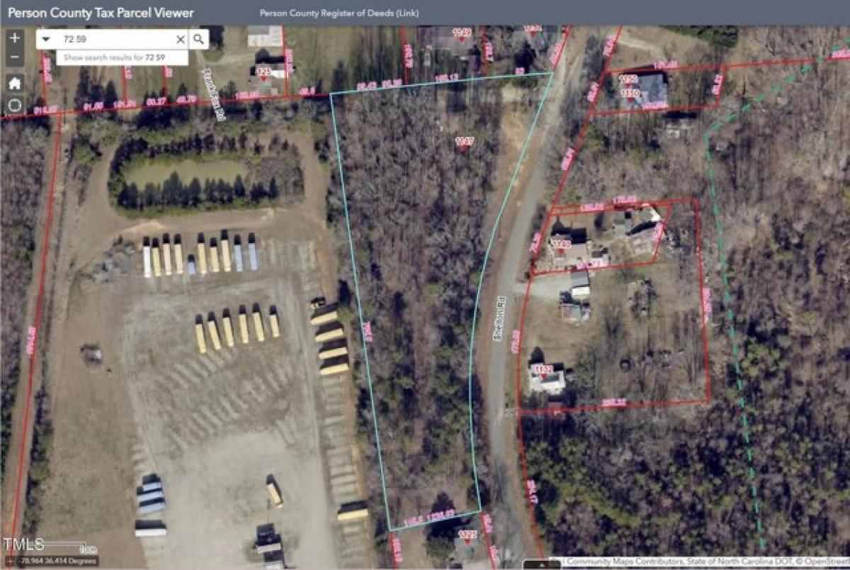 Picture of Residential Land For Sale in Roxboro, North Carolina, United States