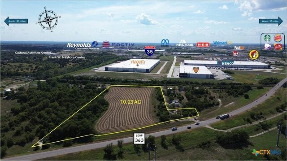 Picture of Residential Land For Sale in Temple, Texas, United States