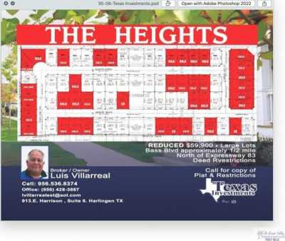 Residential Land For Sale in Harlingen, Texas