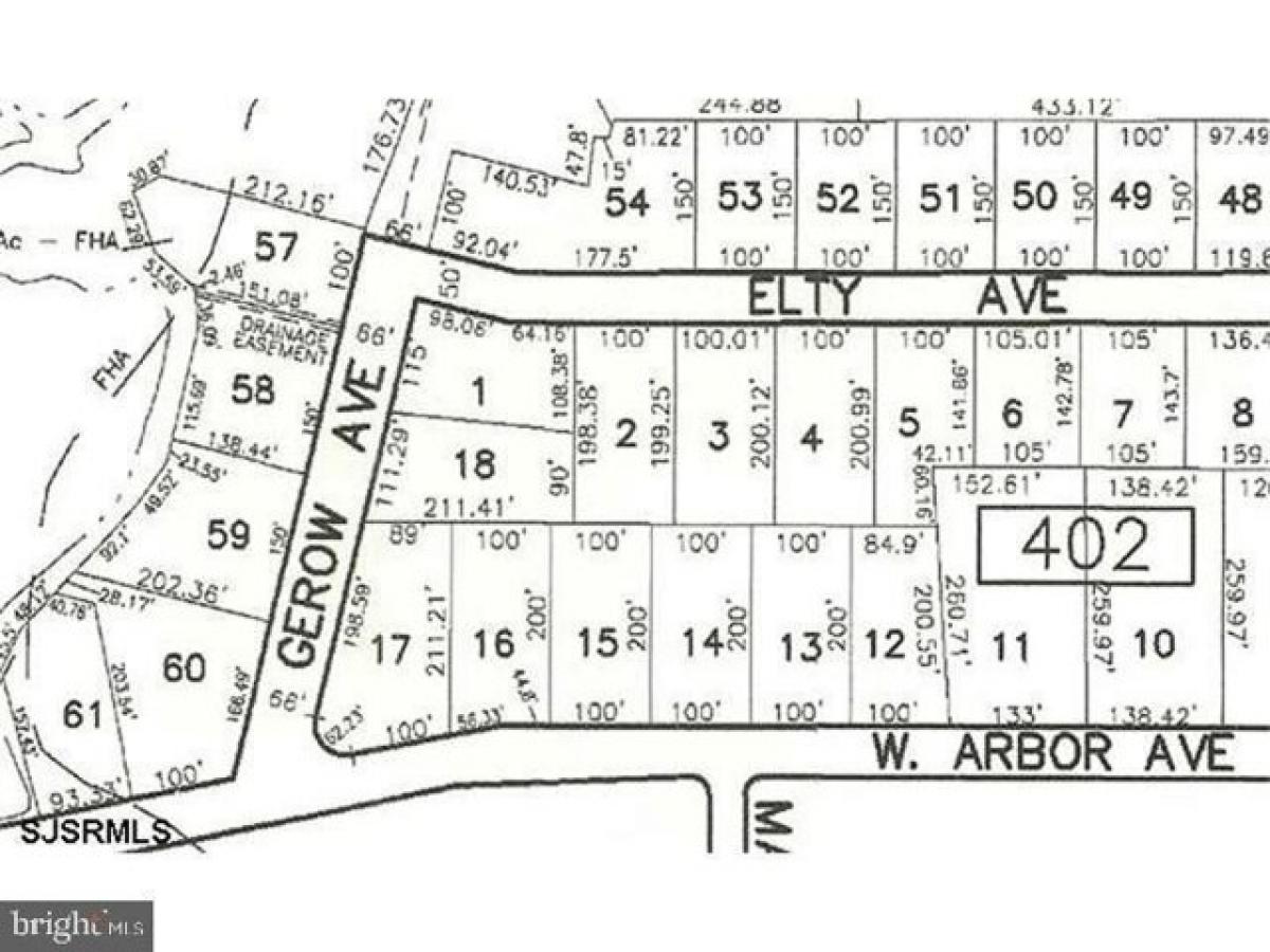 Picture of Residential Land For Sale in Vineland, New Jersey, United States