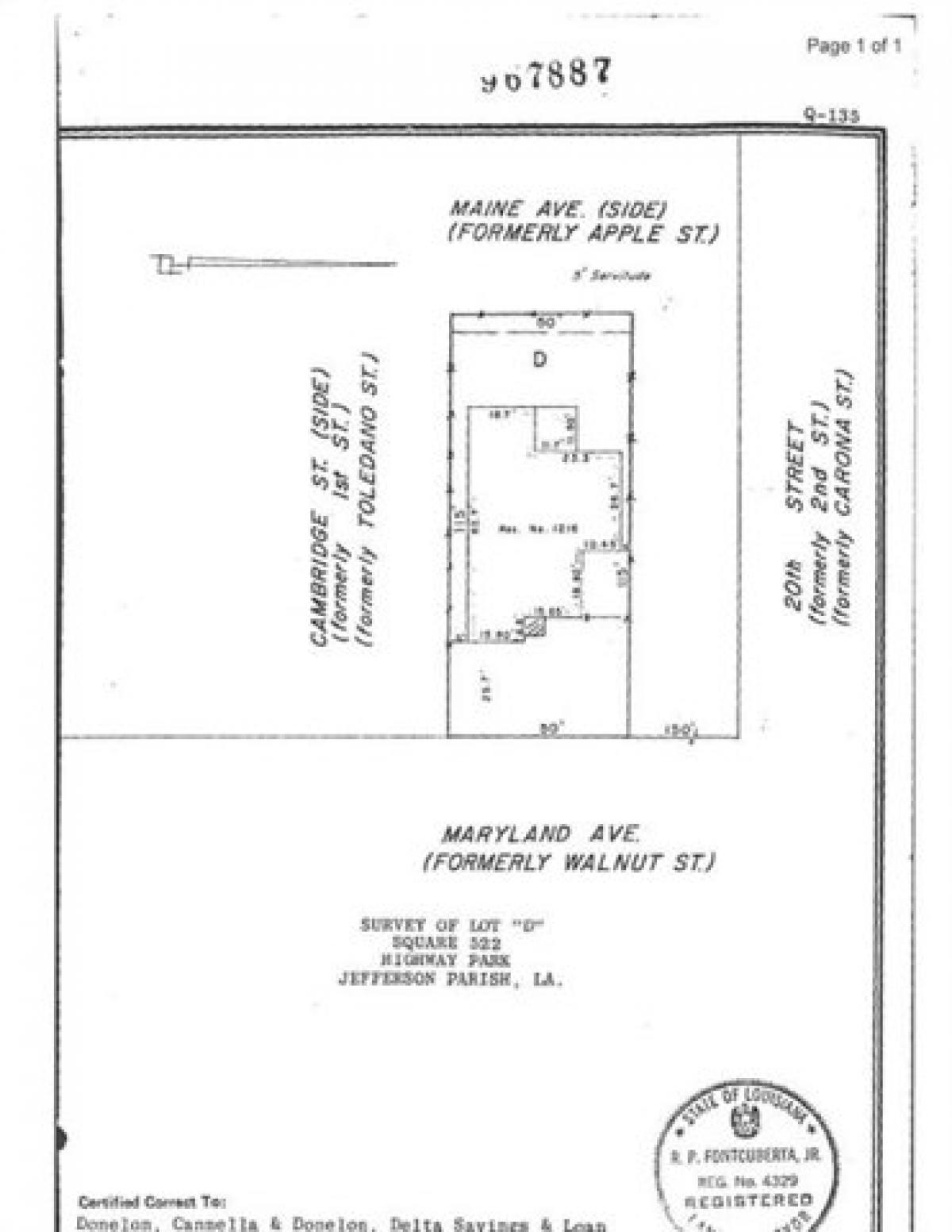 Picture of Residential Land For Sale in Kenner, Louisiana, United States