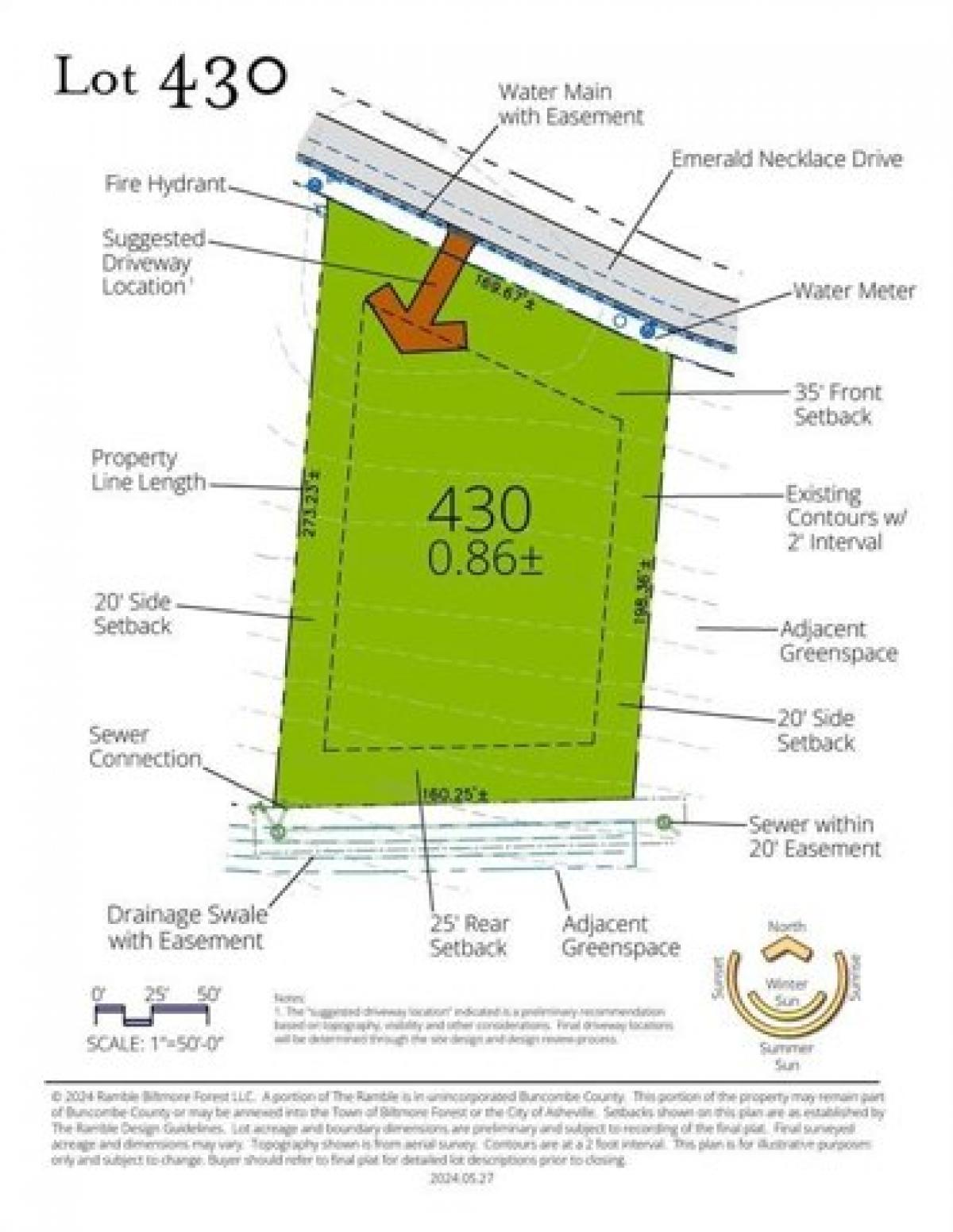 Picture of Residential Land For Sale in Asheville, North Carolina, United States