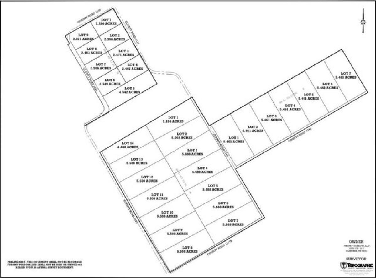 Picture of Residential Land For Sale in Cleburne, Texas, United States