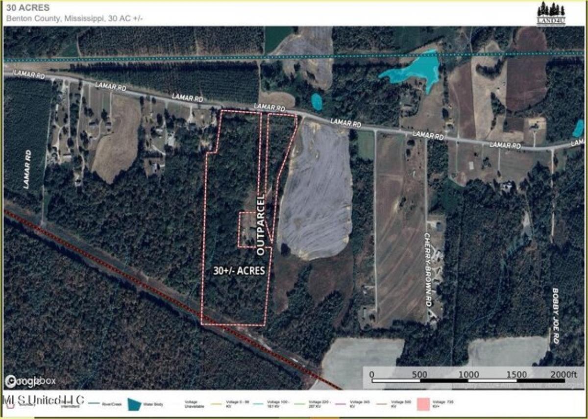 Picture of Residential Land For Sale in Ashland, Mississippi, United States