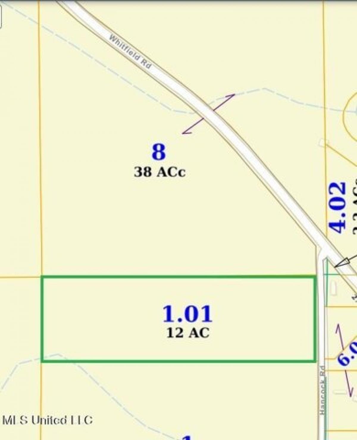 Picture of Residential Land For Sale in Richton, Mississippi, United States