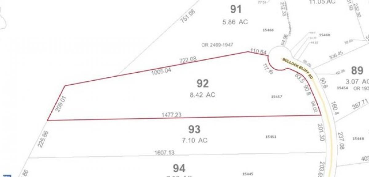 Picture of Residential Land For Sale in Bryceville, Florida, United States