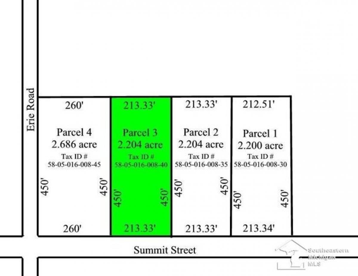 Picture of Residential Land For Sale in Erie, Michigan, United States