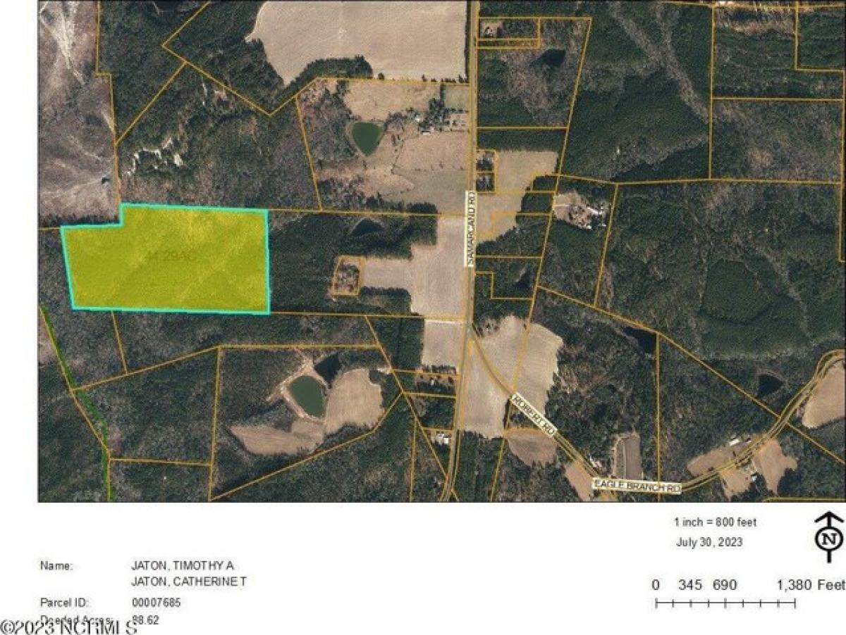 Picture of Residential Land For Sale in Eagle Springs, North Carolina, United States