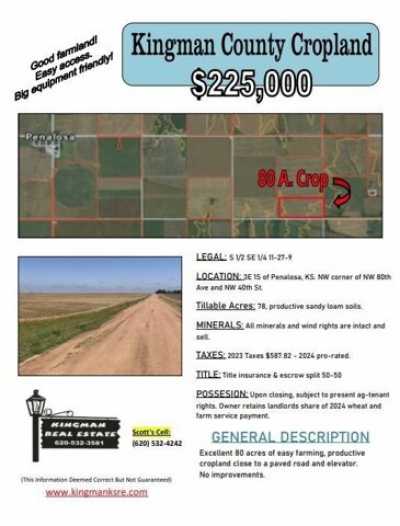 Residential Land For Sale in Cunningham, Kansas