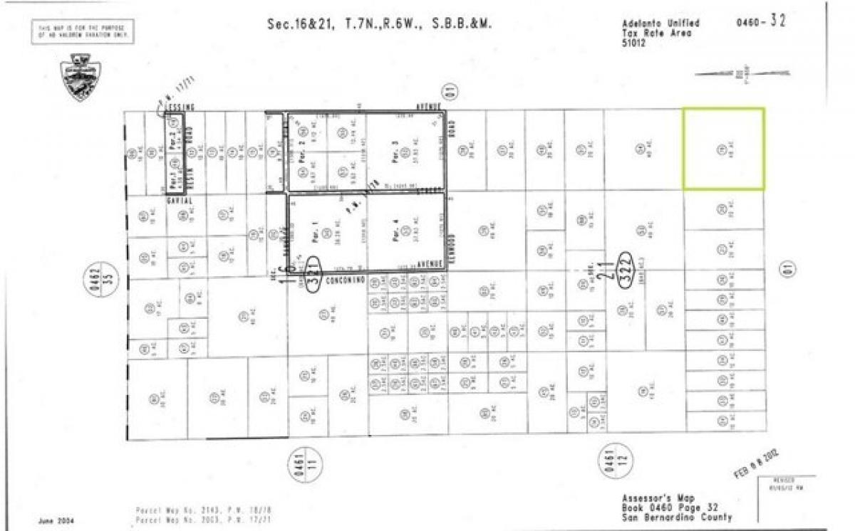 Picture of Residential Land For Sale in Adelanto, California, United States