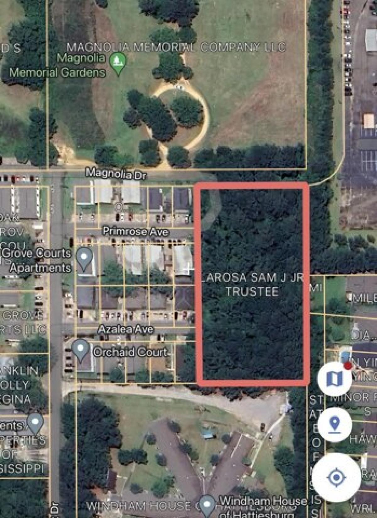 Picture of Residential Land For Sale in Hattiesburg, Mississippi, United States