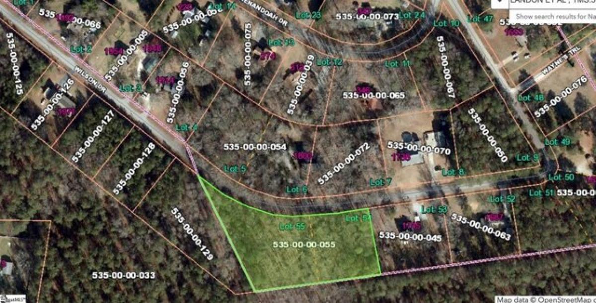 Picture of Residential Land For Sale in Laurens, South Carolina, United States