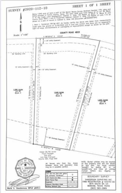 Residential Land For Sale in Leonard, Texas