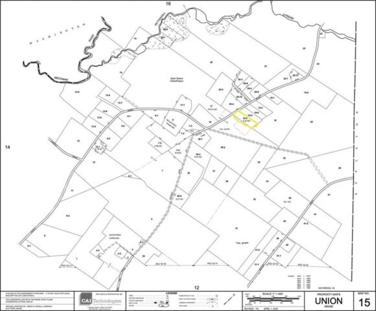 Picture of Residential Land For Sale in Union, Maine, United States