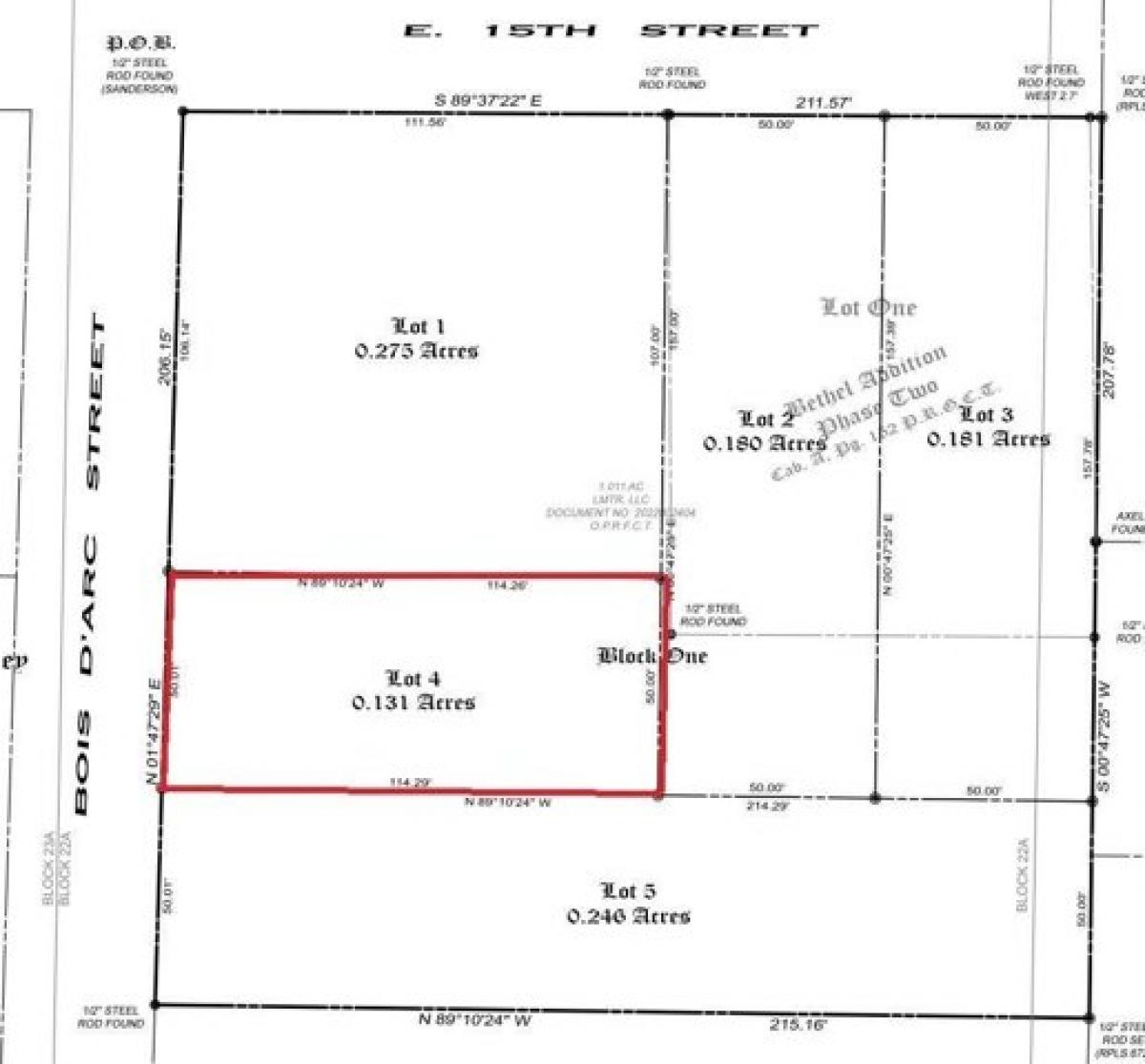 Picture of Residential Land For Sale in Bonham, Texas, United States