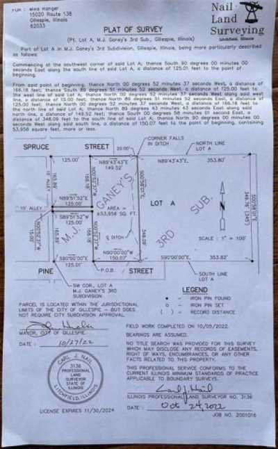 Residential Land For Sale in Gillespie, Illinois