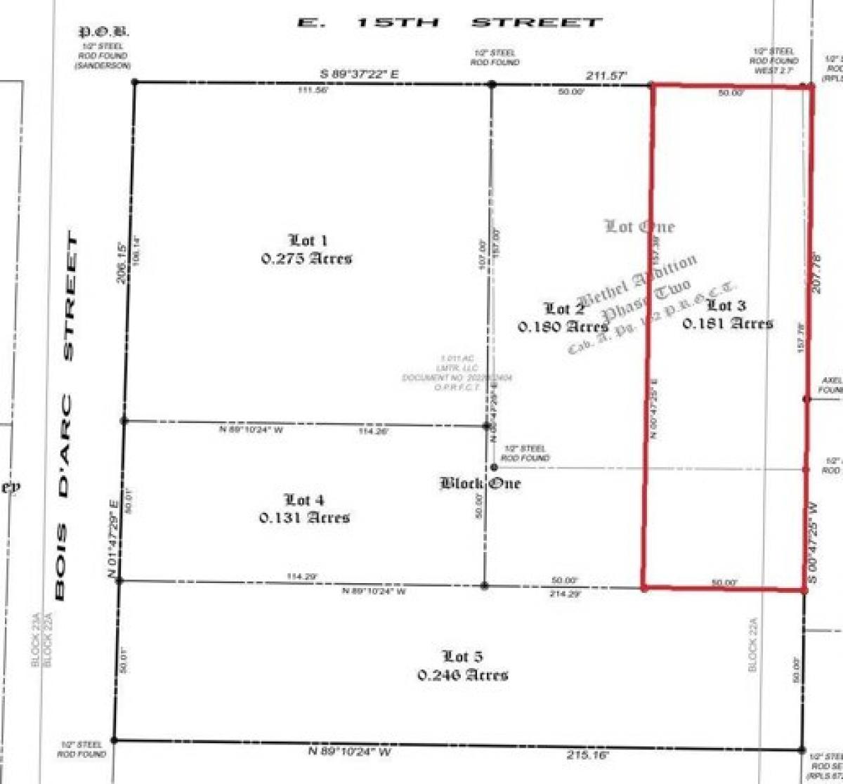 Picture of Residential Land For Sale in Bonham, Texas, United States