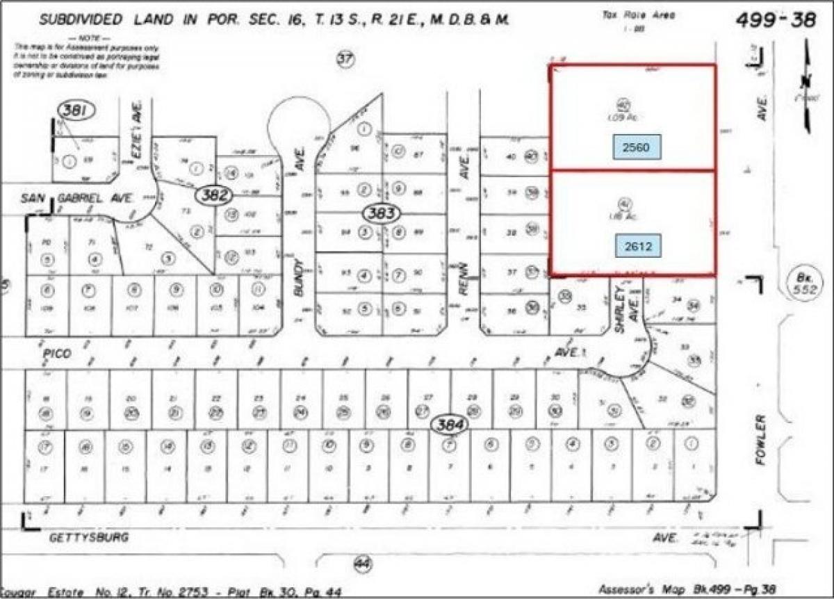 Picture of Residential Land For Sale in Clovis, California, United States