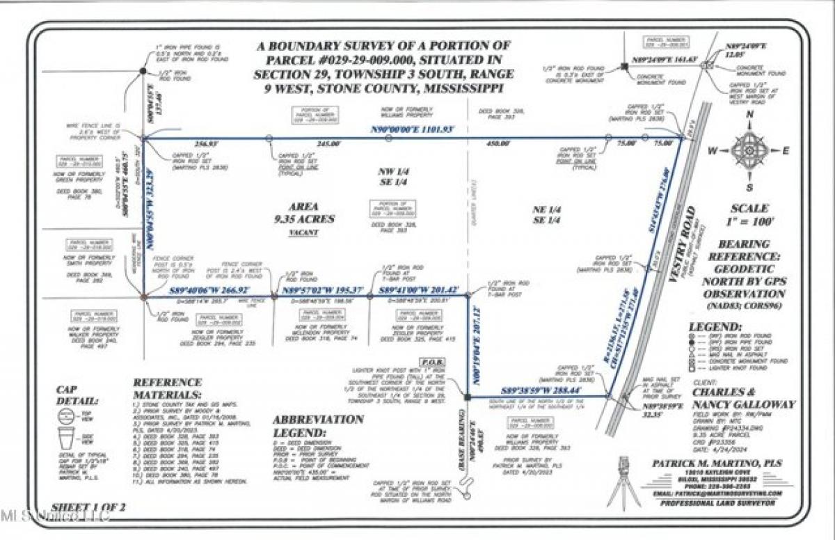 Picture of Residential Land For Sale in Perkinston, Mississippi, United States