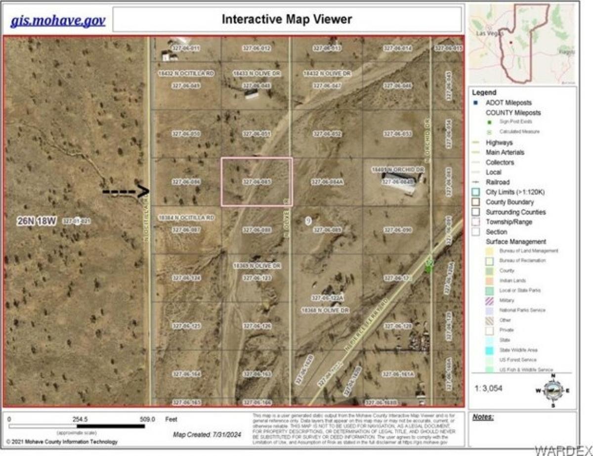 Picture of Residential Land For Sale in Dolan Springs, Arizona, United States