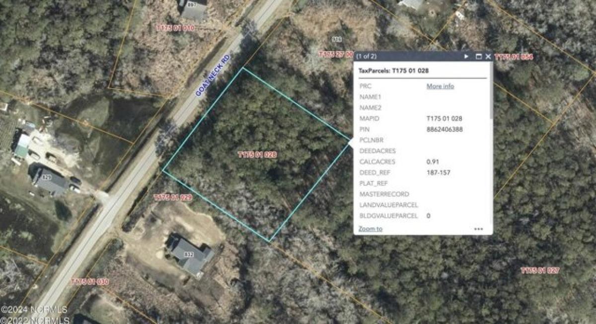 Picture of Residential Land For Sale in Columbia, North Carolina, United States