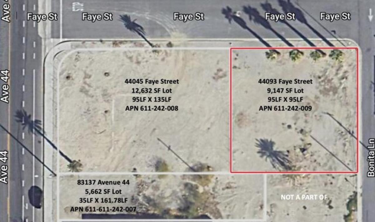 Picture of Residential Land For Sale in Indio, California, United States