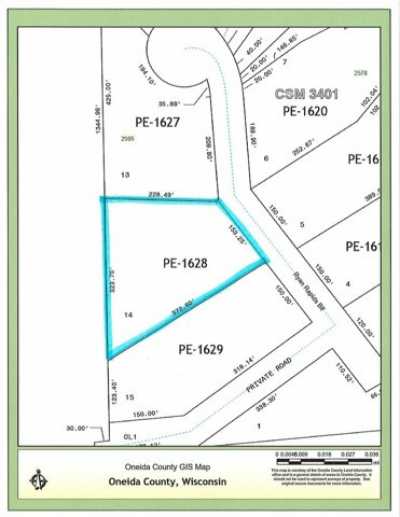 Residential Land For Sale in Rhinelander, Wisconsin