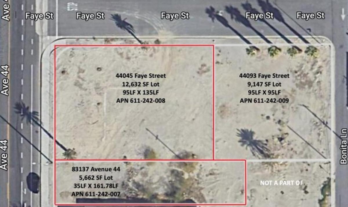 Picture of Residential Land For Sale in Indio, California, United States